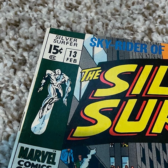 VINTAGE 1969 MARVEL THE SILVER SURFER 1st App Doomsday Man Silver Age Comic #13 - Picture 3 of 9